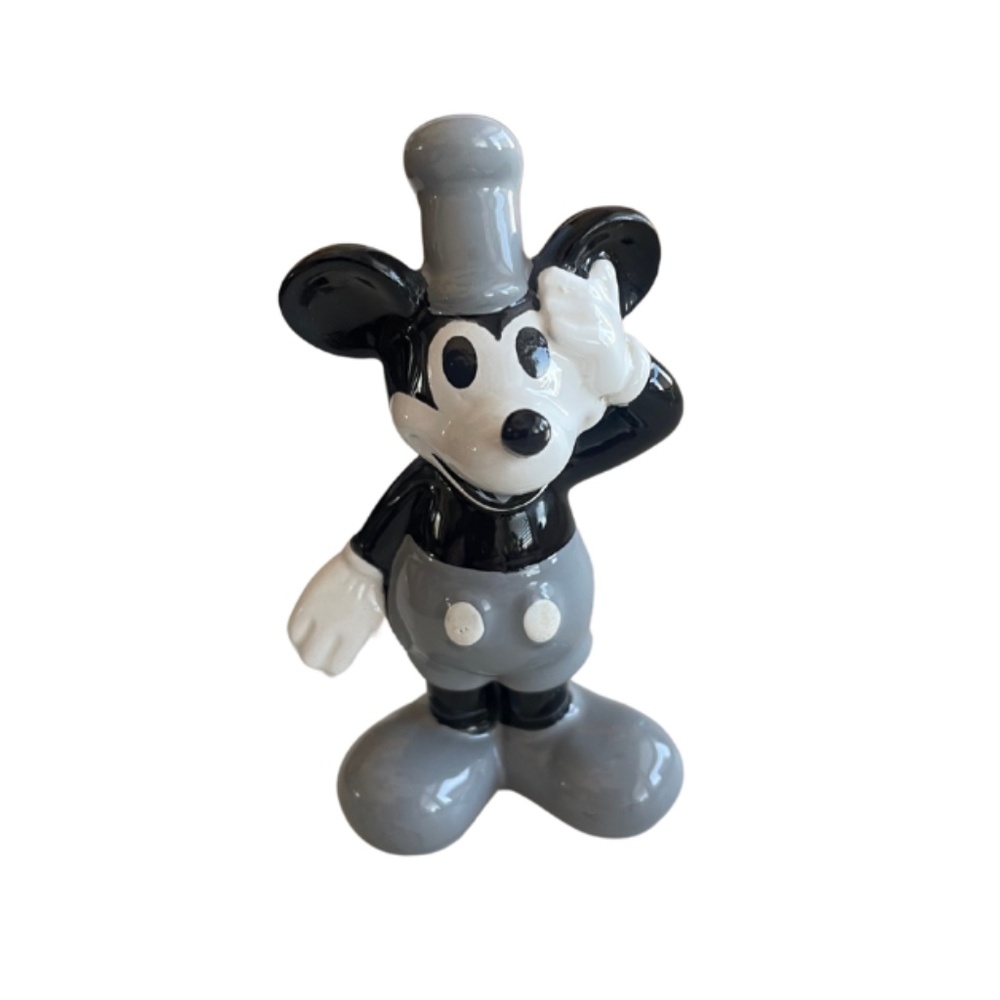 Vintage Disney Porcelain Figurine - Steamboat Willie Mickey Mouse
